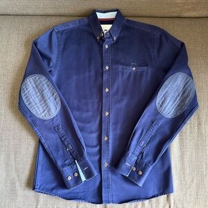 Moods of Norway Men's Blue Button-Down Shirt